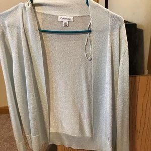 Calvin Klein mint color cardigan